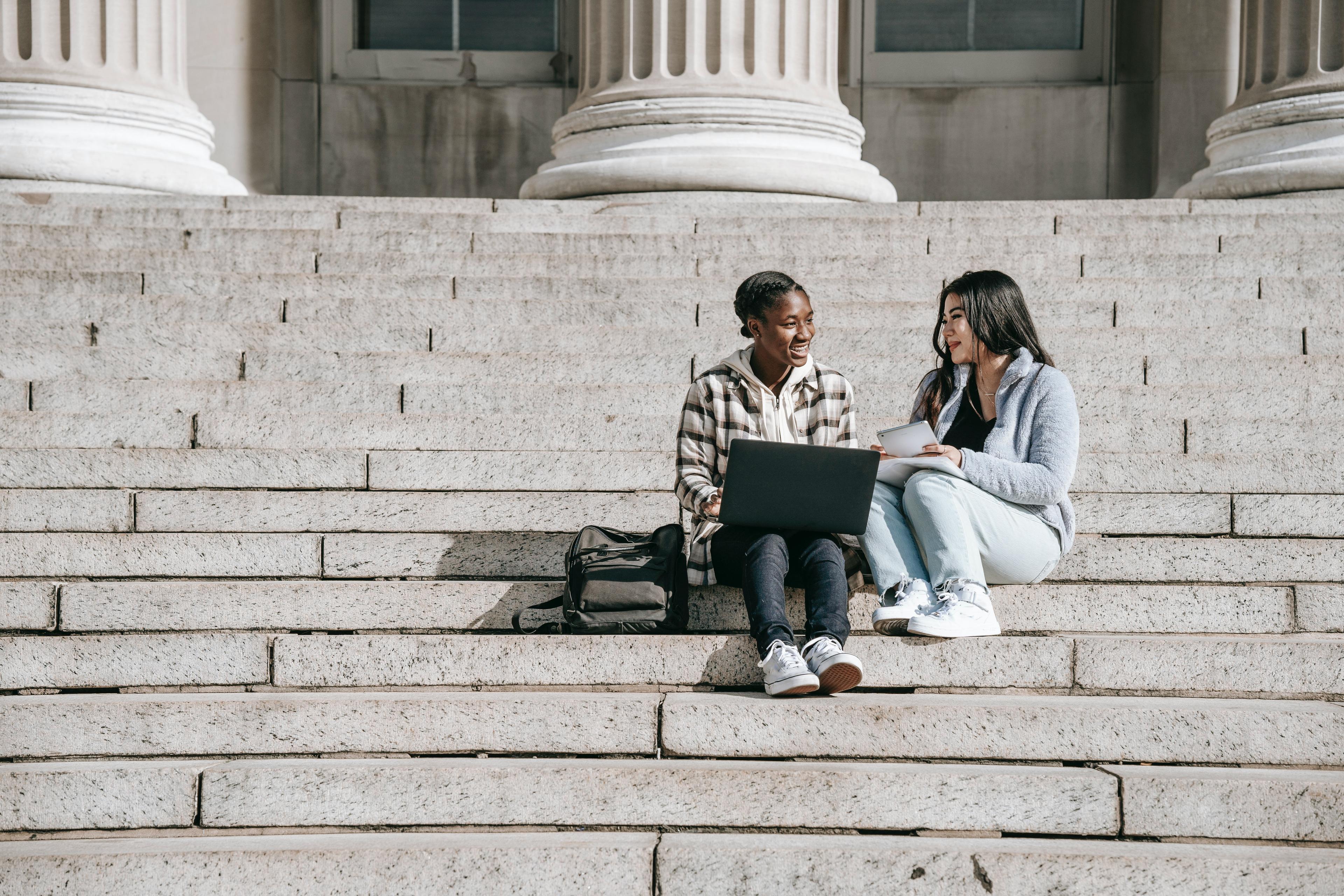 Students chatting