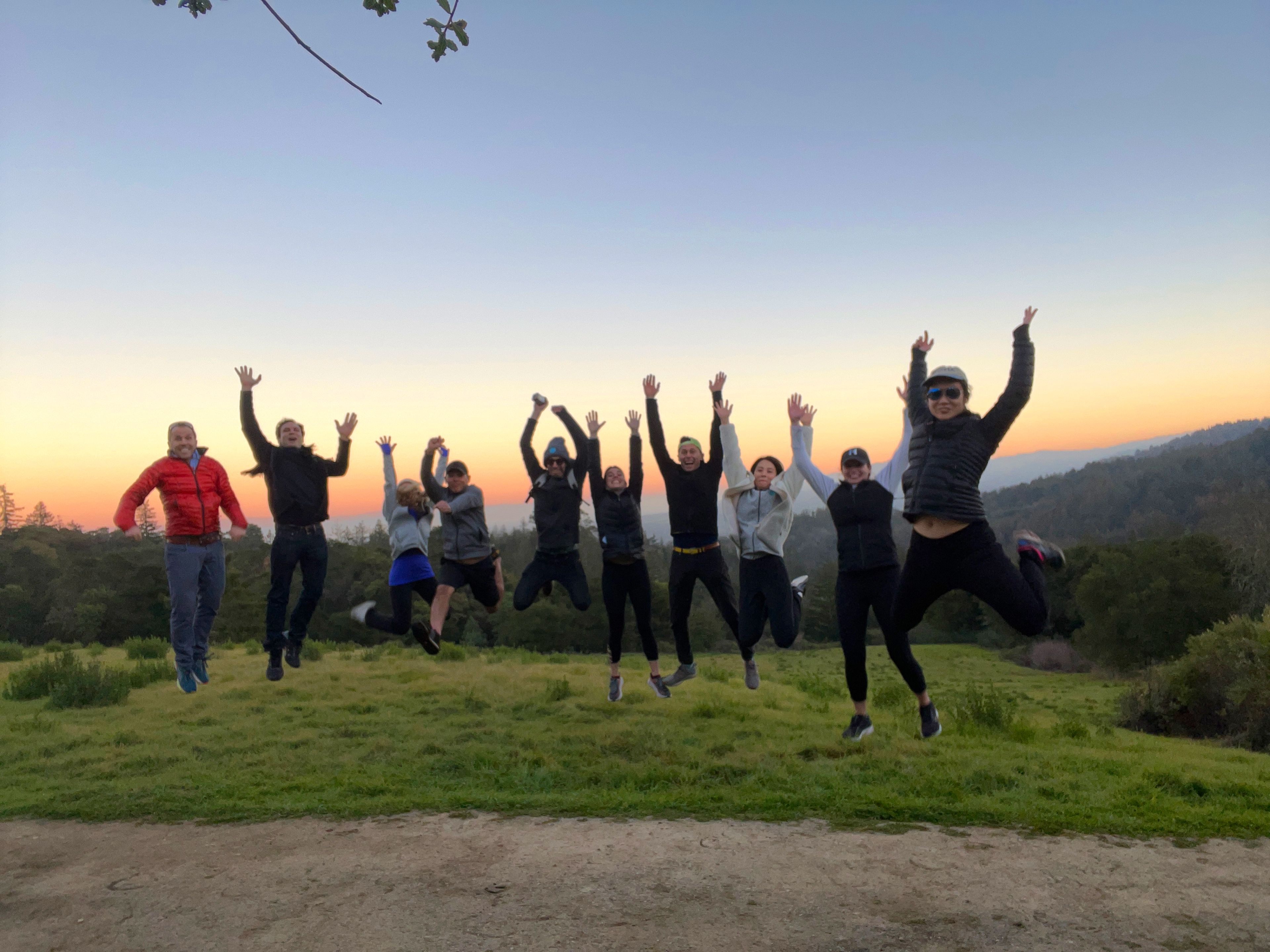polygence employees jumping