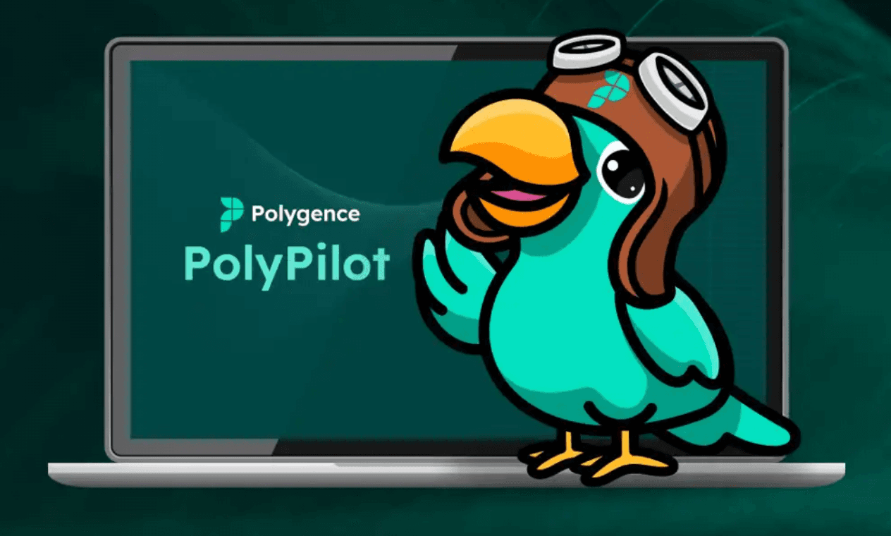 The logog for Polypilot, polygence ai-guided research program