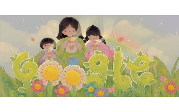 Doodle for Google Flower girls