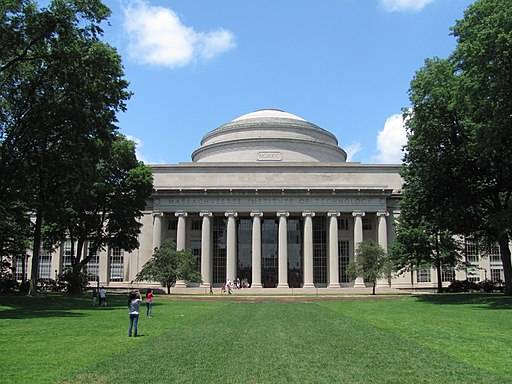 mit main building with columns