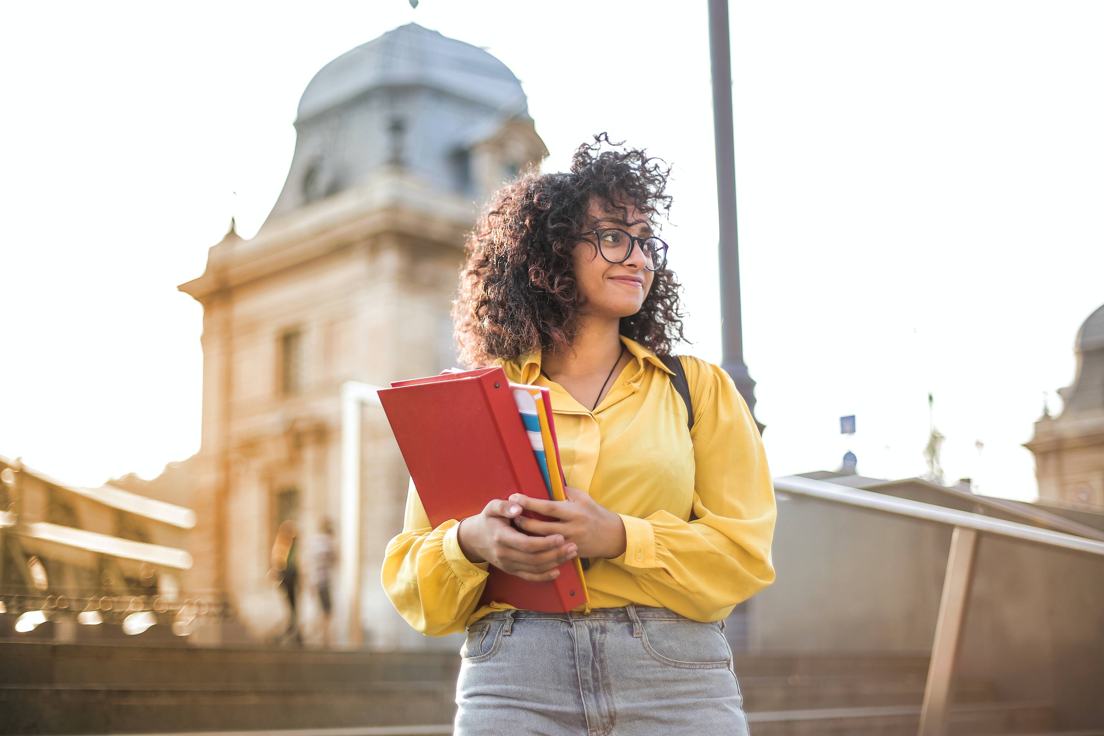 college student who has just picked her major