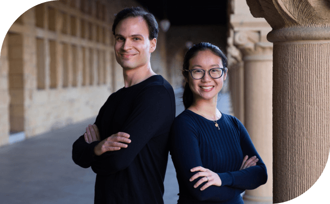 Janos Perczel and Jin Chow, Polygence founders