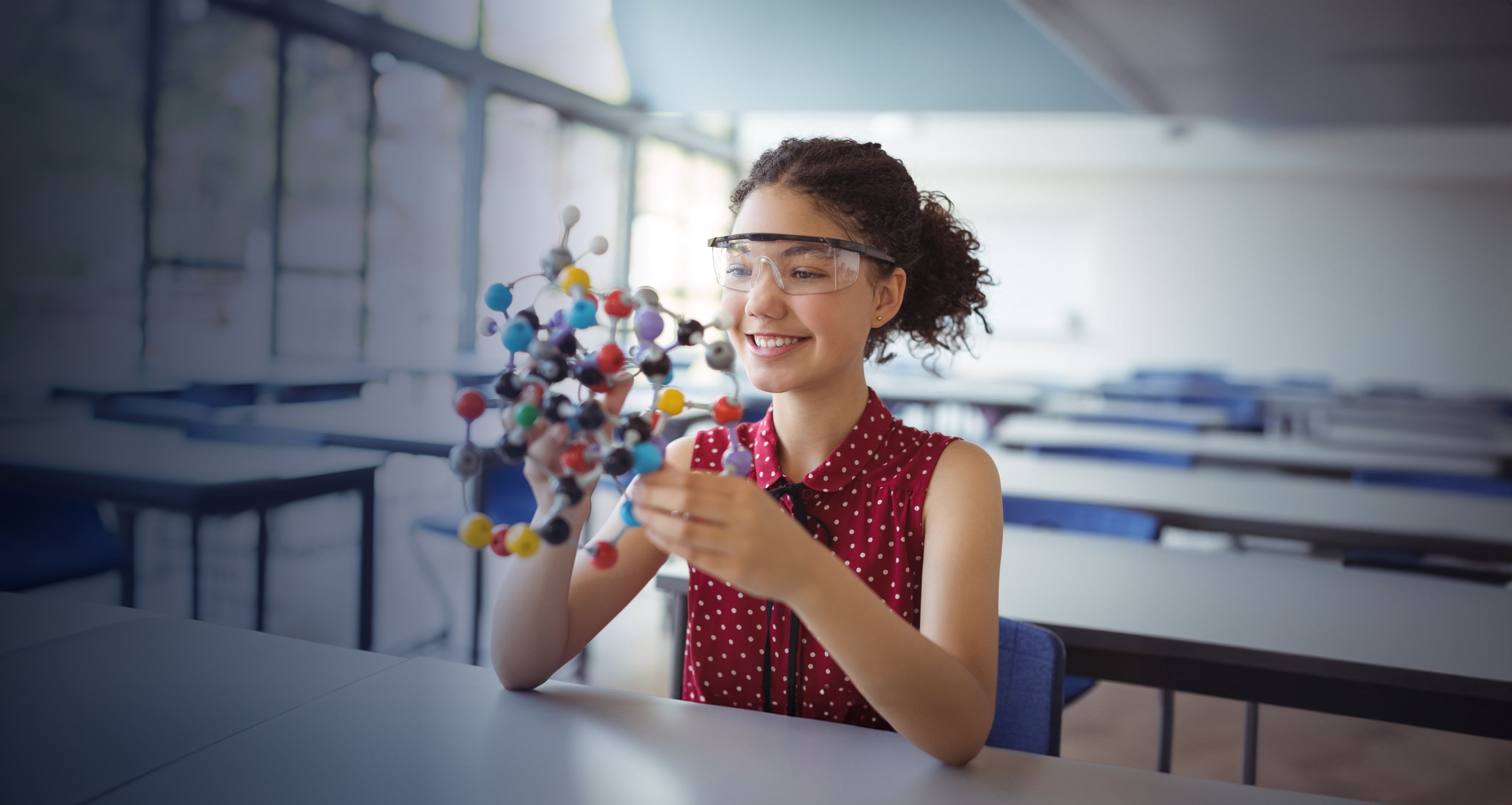 Smiling female Biology student