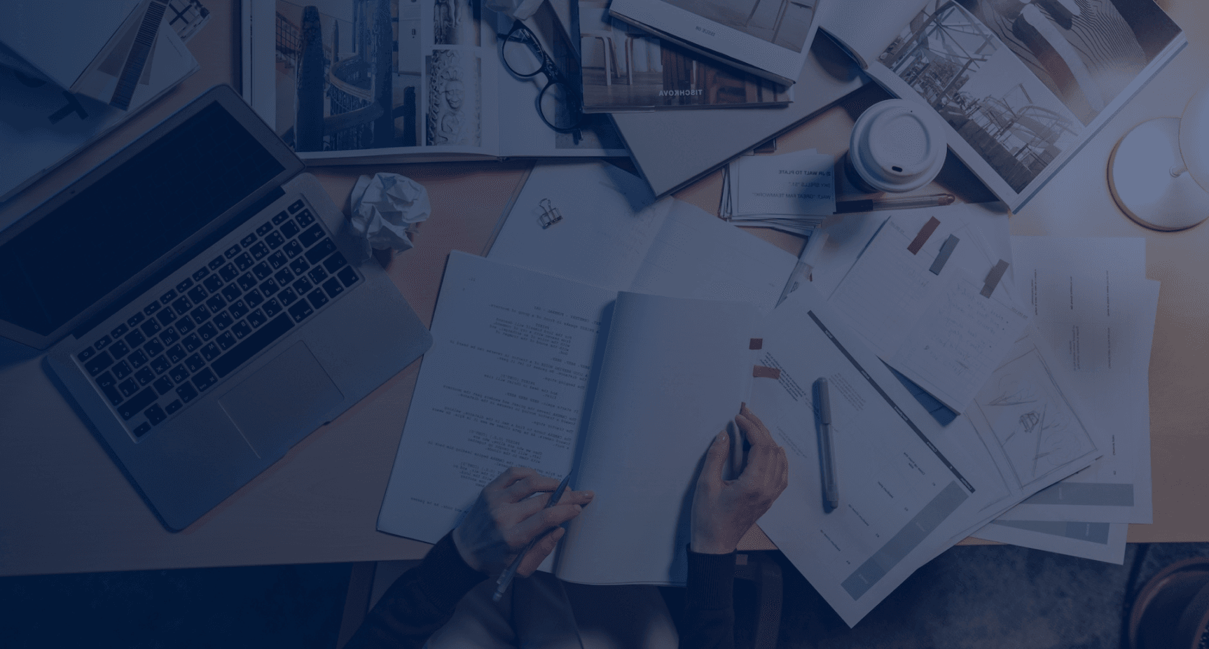 Committed student studying for her Polygence project