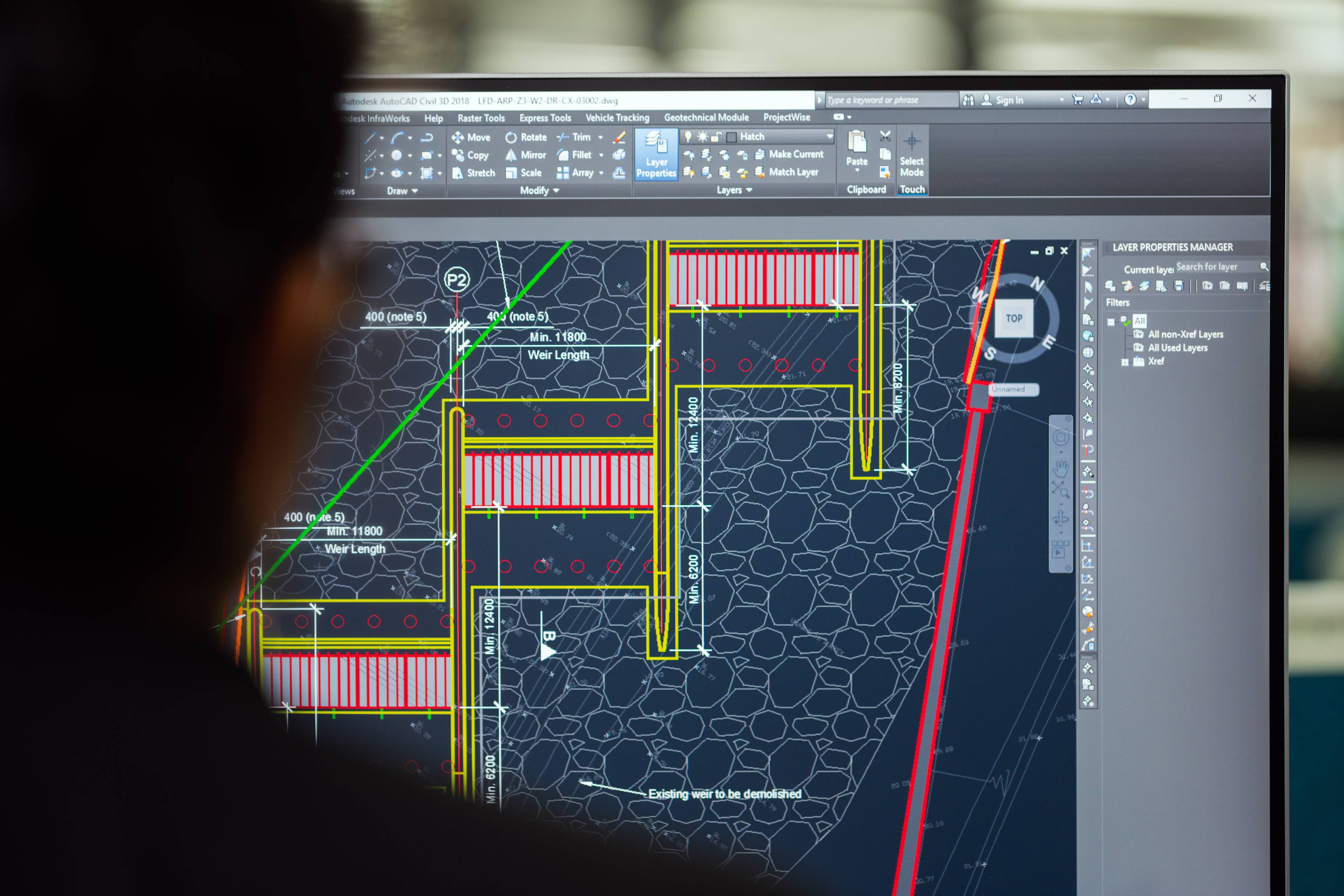 computer screen with schematic details